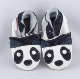 FIORINO ekoTUPTUSIE kožené capáčky - PANDA