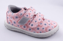 Jonap B11 sv růžová kytka, celoroční obuv BAREFOOT