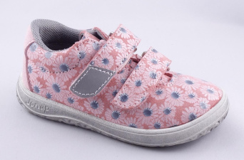 Zvětšit Jonap B11 sv růžová kytka, celoroční obuv BAREFOOT