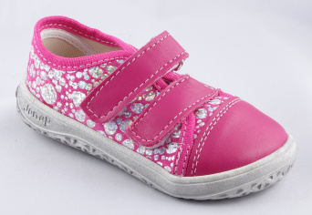 Zvětšit Jonap  Airy růžová tisk, celoroční obuv BAREFOOT